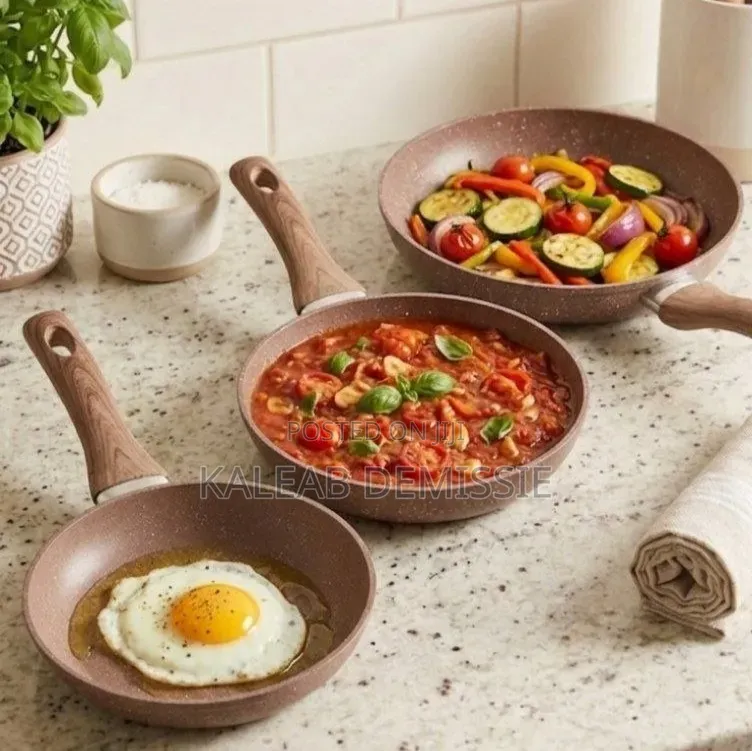 3Pcs ማርቭል መጥበሻዎች Fry Pan Set