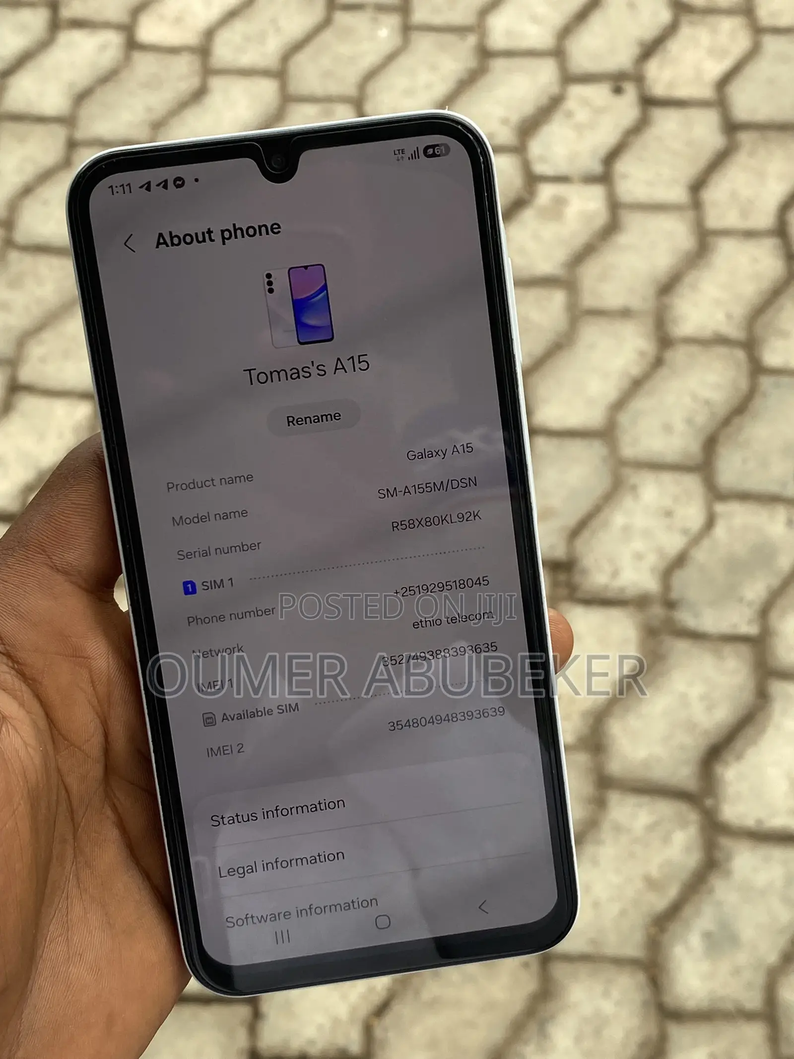 Samsung Galaxy A15 128 GB White