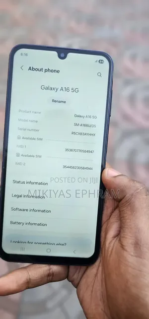New Samsung Galaxy A16 128 GB Blue