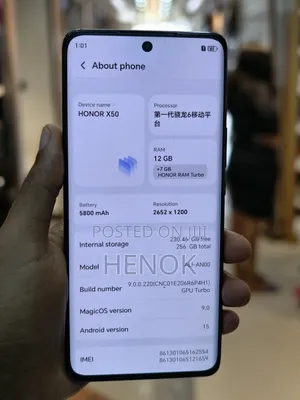 New Honor X50 256 GB Black