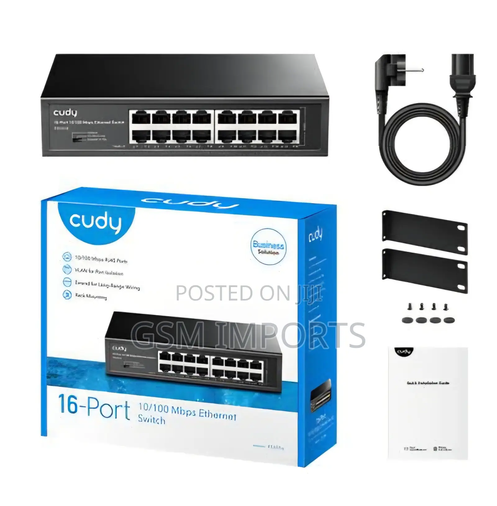 Cudy 16-Port Fast Ethernet PoE+ Switch With Gigabit Uplink SFP