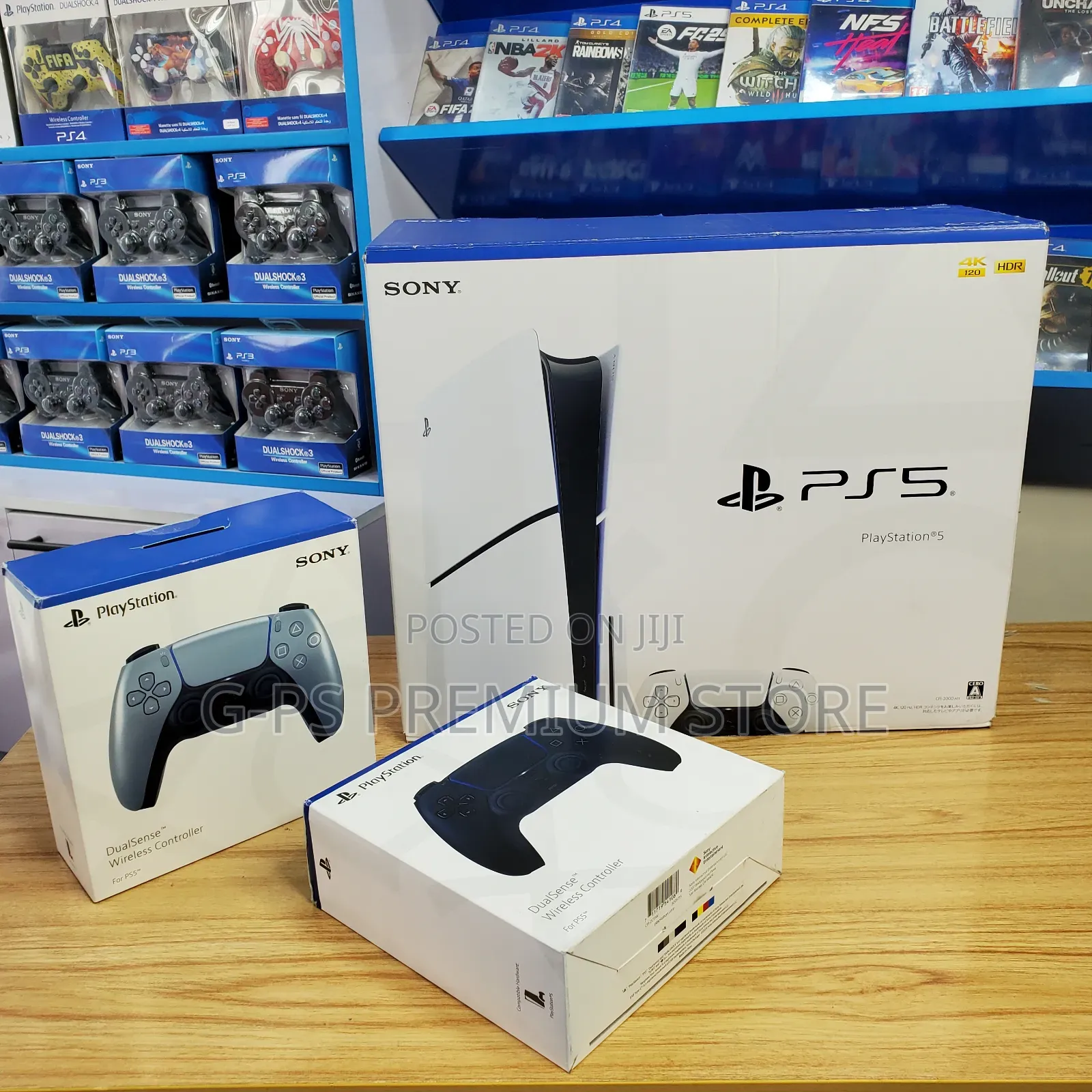 PS5 Slim Brand New 5 Games 1 Joystick ከዱባይ 30% ዲስካውንት መውሰድ ይችላሉ