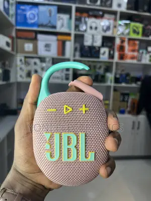 JBL Clip 5 Portable Waterproof Bluetooth Speaker – Pink/Teal