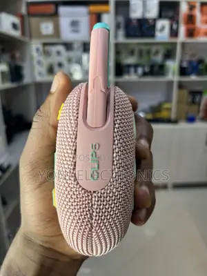 JBL Clip 5 Portable Waterproof Bluetooth Speaker – Pink/Teal