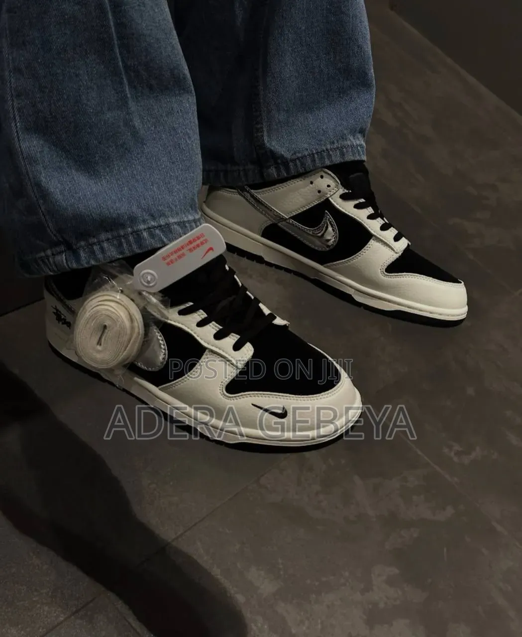  Nike SB Dunk Low X Stussy Black Metallic  Master Quality