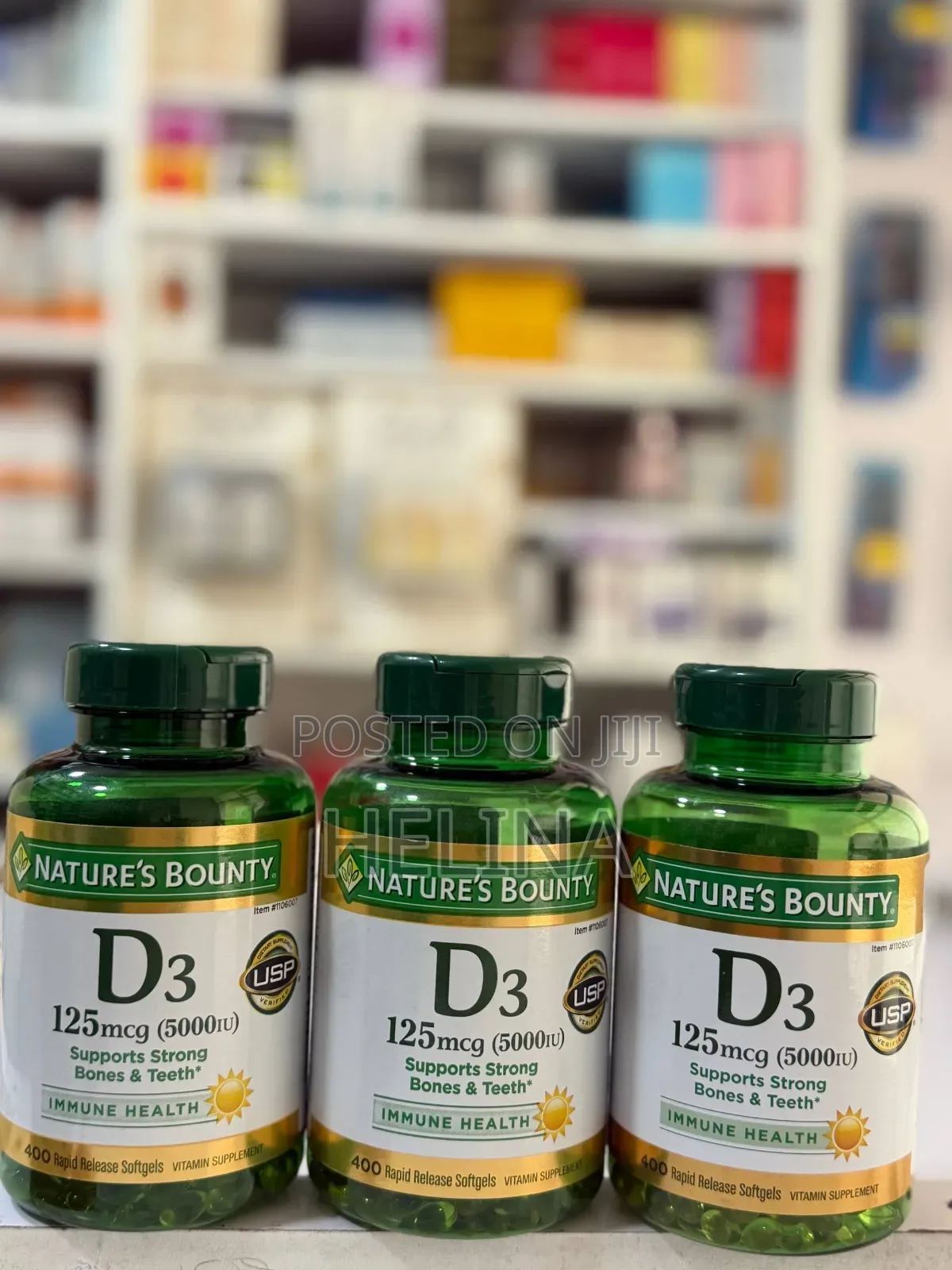 NATURE'S BOUNTY Vitamin D3 125mcg (5000iu) Immune Health From USA