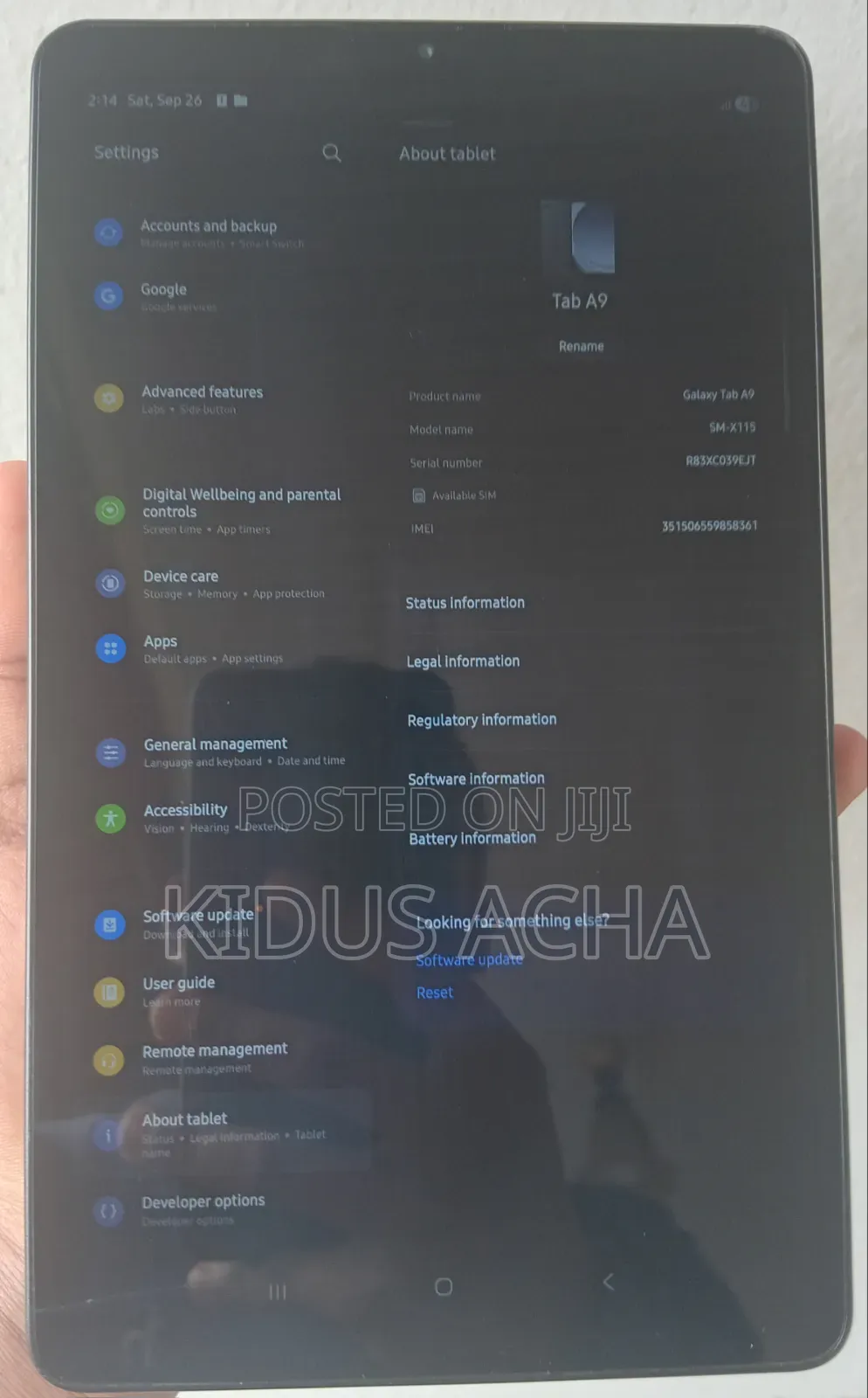 Samsung Galaxy Tab A9 64 GB