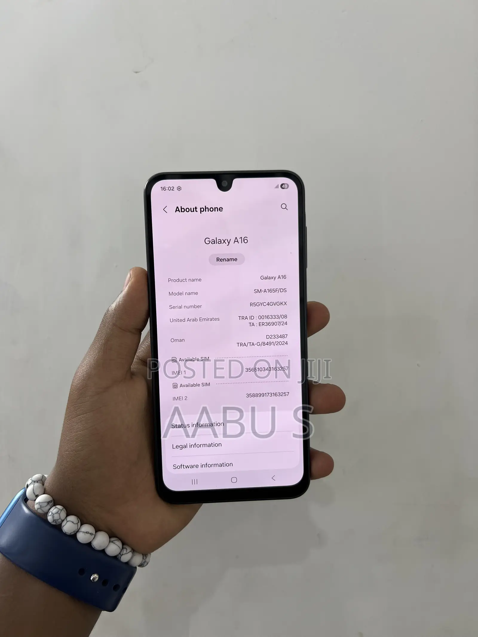 New Samsung Galaxy A16 128 GB Blue