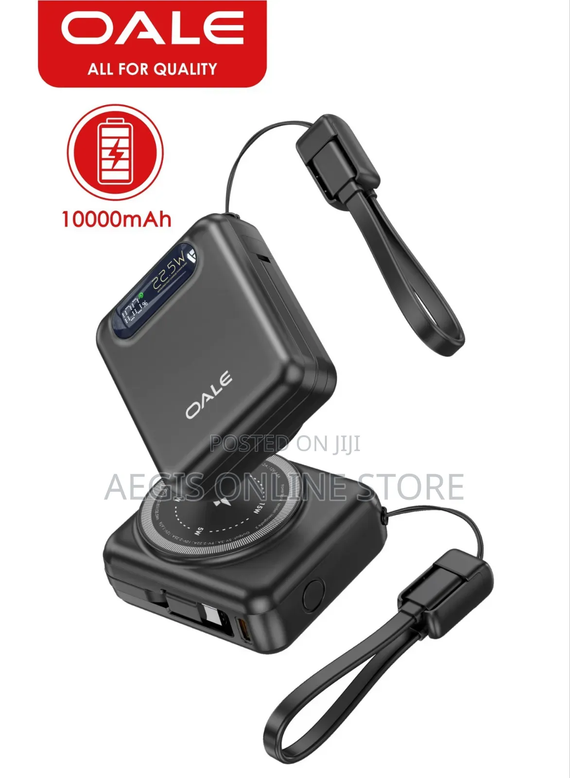10000mAh Magnetic Wireless Fast-Charging Power Bank