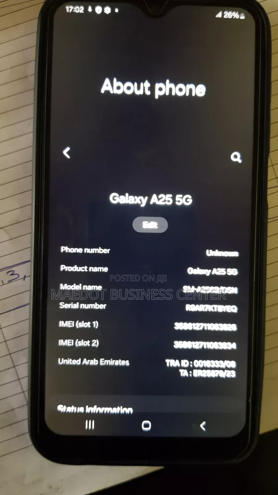 Samsung Galaxy A25 256 GB Yellow