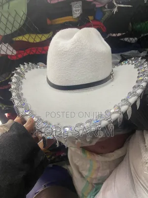 Luxury White Felt Cowboy / Festival Hat