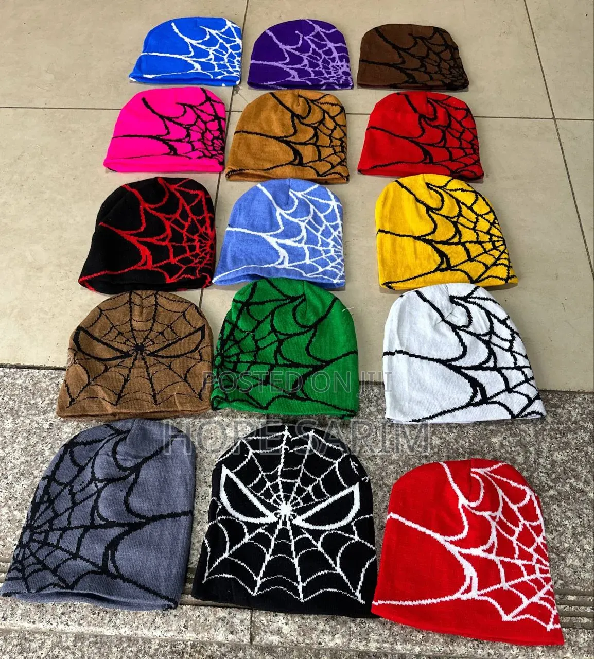 Y2K Spider-Man Spider-Web Knit Beanies (14 Colors)