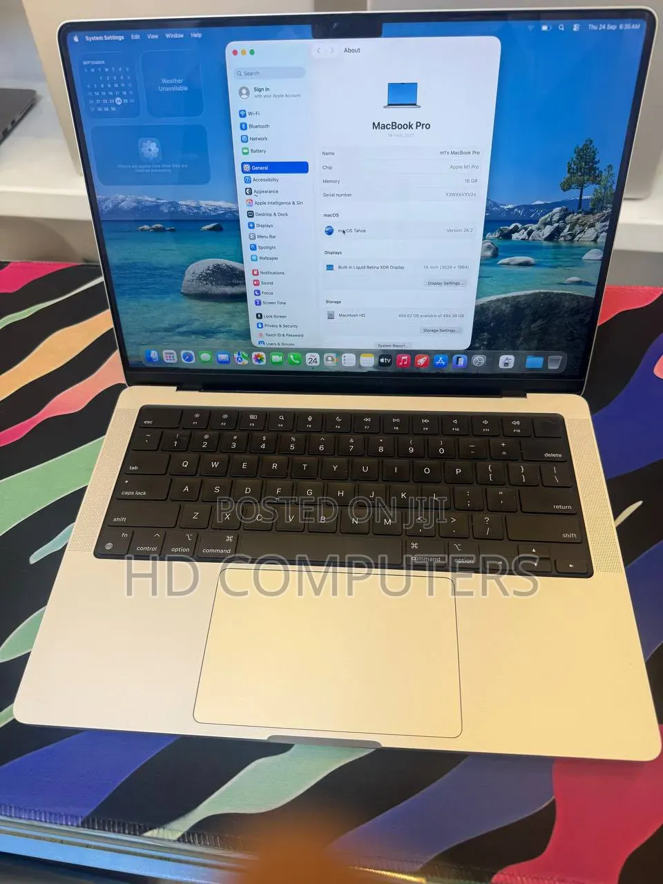 New Laptop Apple MacBook Pro 2021 M1 16GB Apple M1 Pro SSD 512GB