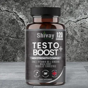 Testo Boost Supplement for Men - 120 Vegan Capsules 2 Month Supply