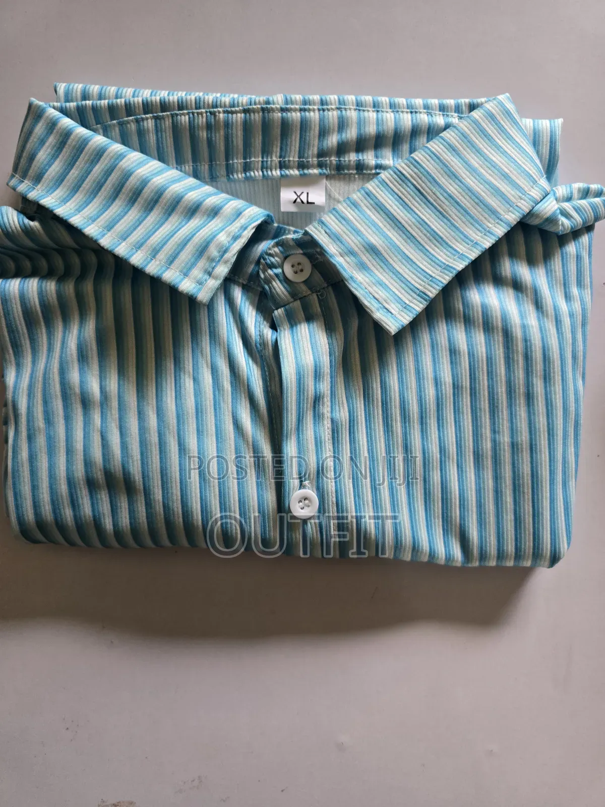 Striped Short Sleeve Button Up Shirt