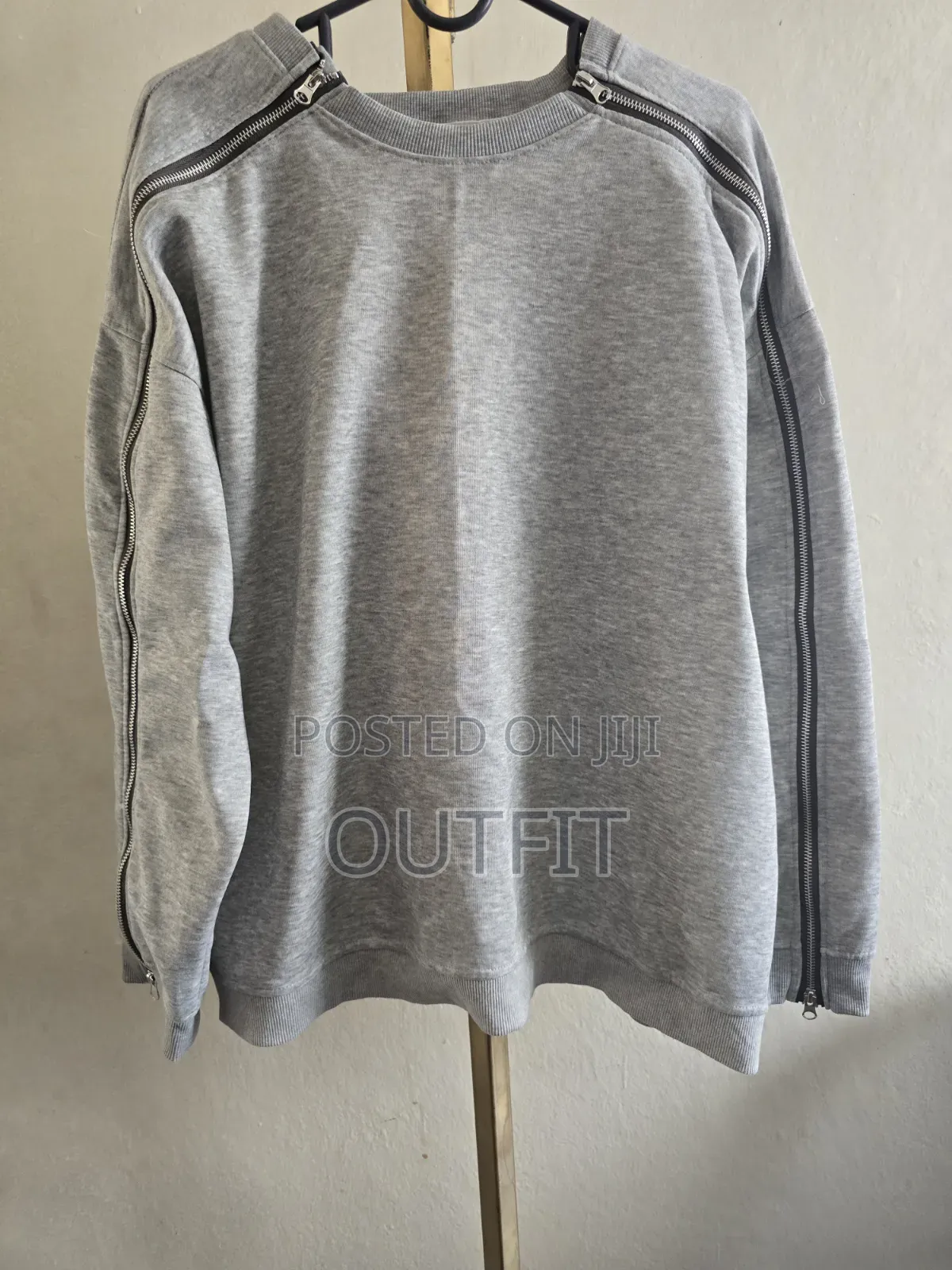 Zipper Sleeve Sweatshirt