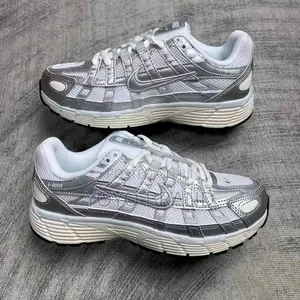 Nike P-6000 'White/Metallic Silver-Blue Tint-Sail' Unisex FashionShoes