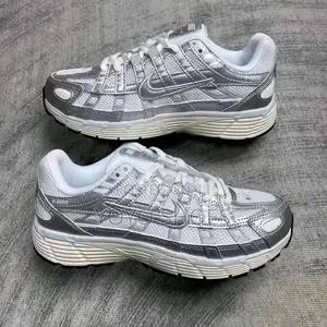 Nike P-6000 'White/Metallic Silver-Blue Tint-Sail' Unisex FashionShoes