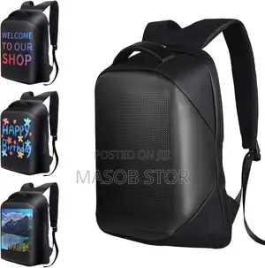 Smart LED Backpack ዘመናዊ የኤል.ኢ.ዲ. ቦርሳ