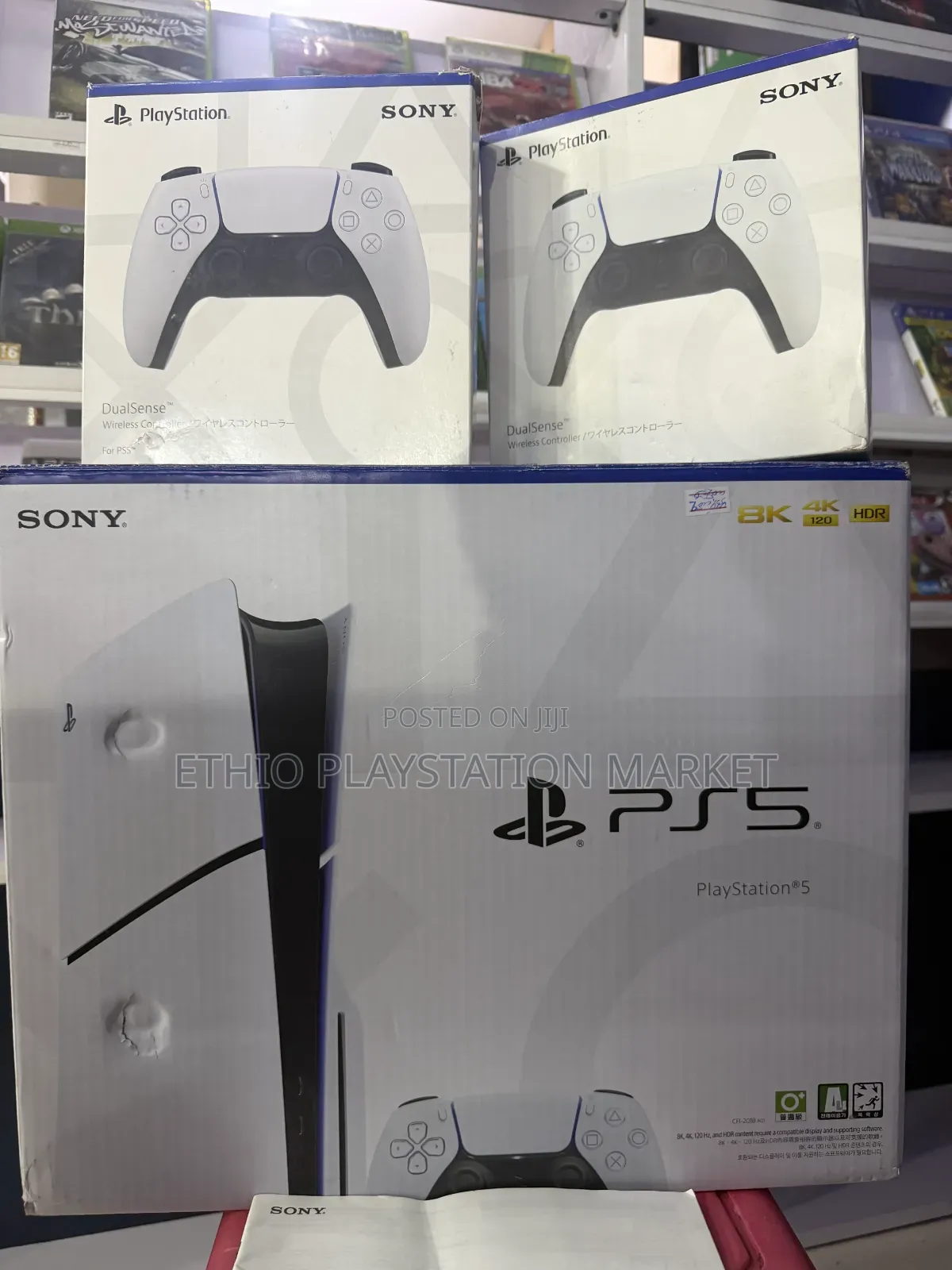 Ps5 ስሊም አዲስ Package Game ያለው