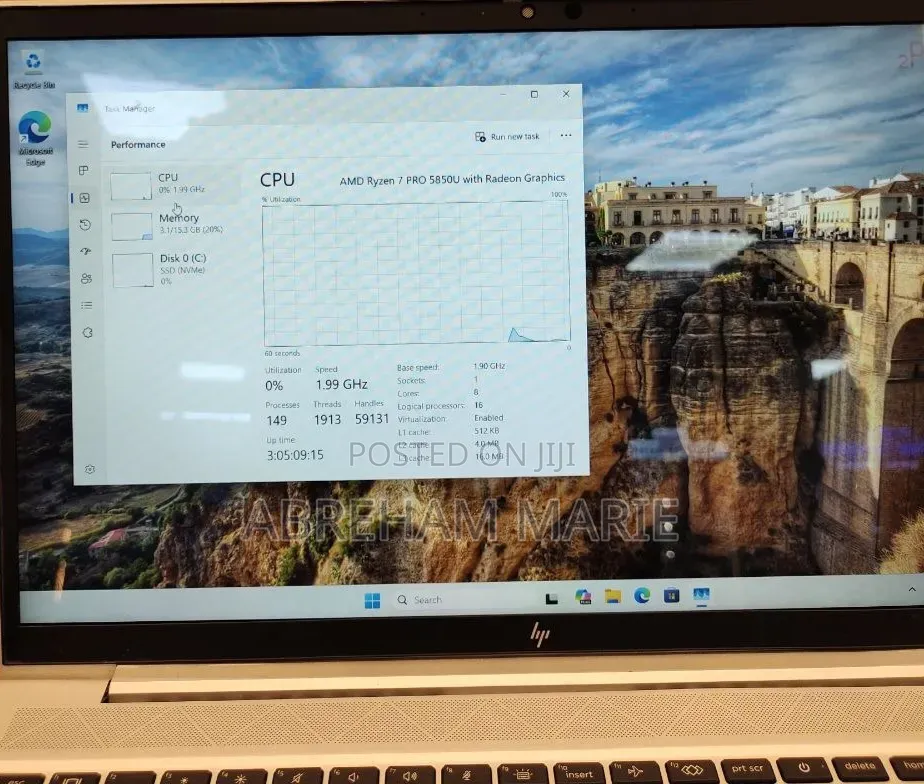 New Laptop HP EliteBook 845 G8 16GB AMD Ryzen 7 SSD 512GB