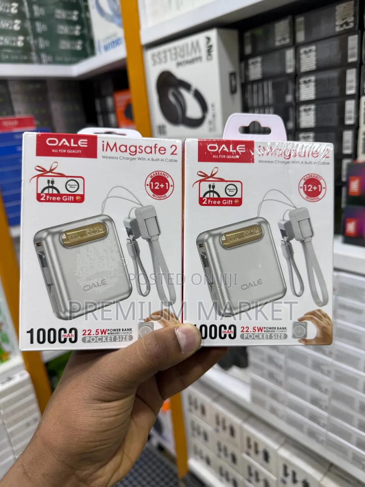 Power Bank Oale iMagsafe 2 10000mAh Magnetic Wireless Power Bank –