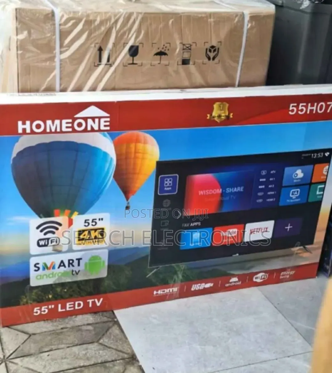 Home One 55"inch Android Double Screen TV