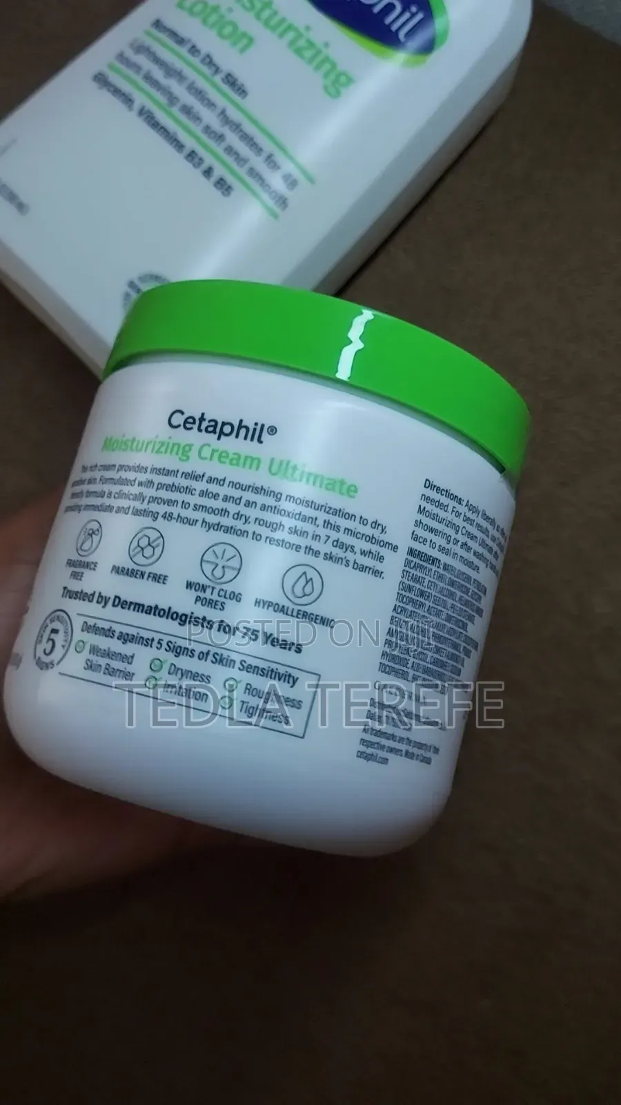 Original Cetaphil Moisturizing Cream Ultimate 453g From USA