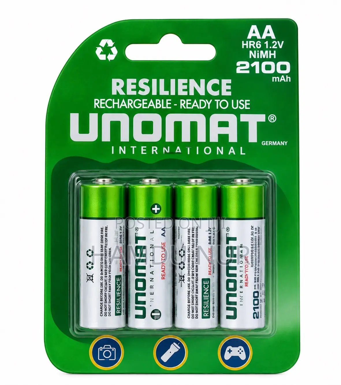  UNOMAT AA Rechargeable Battery 2100mAh – 4PCS