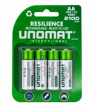  UNOMAT AA Rechargeable Battery 2100mAh – 4PCS