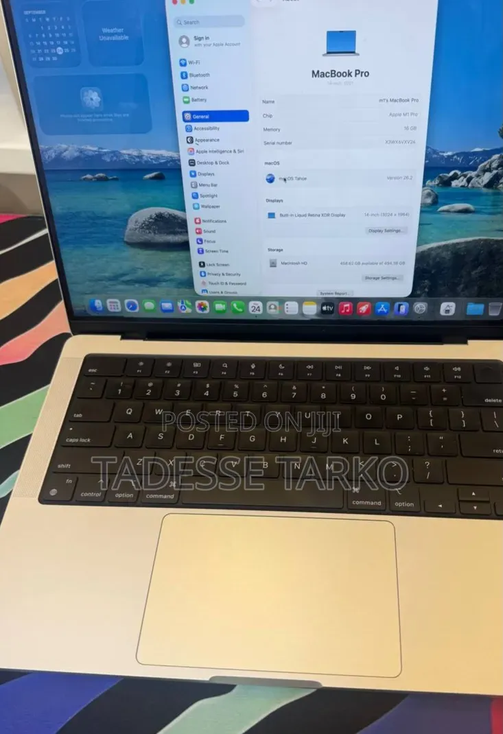 New Laptop Apple MacBook Pro 2021 M1 16GB Apple M1 Pro SSD 512GB