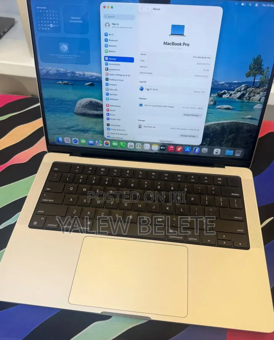 New Laptop Apple MacBook Pro 2021 M1 16GB Apple M1 Pro SSD 512GB