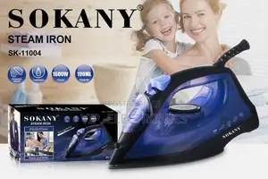 Sokany Steam Iron 1600w- Professional Ceramic Soleplate Iron