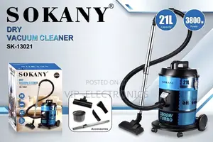 Sokany Dry Vacuum Cleaner 21L Extreme Power 3800W Motor