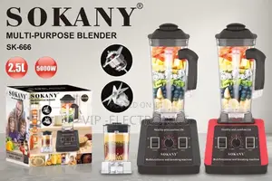 SOKANY Multi-Purpose Blender SK-666 Heavy Duty Blender 2.5L 5000W |