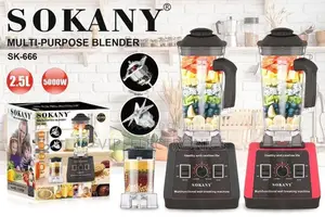 SOKANY Multi-Purpose Blender SK-666 Heavy Duty Blender 2.5L 5000W |