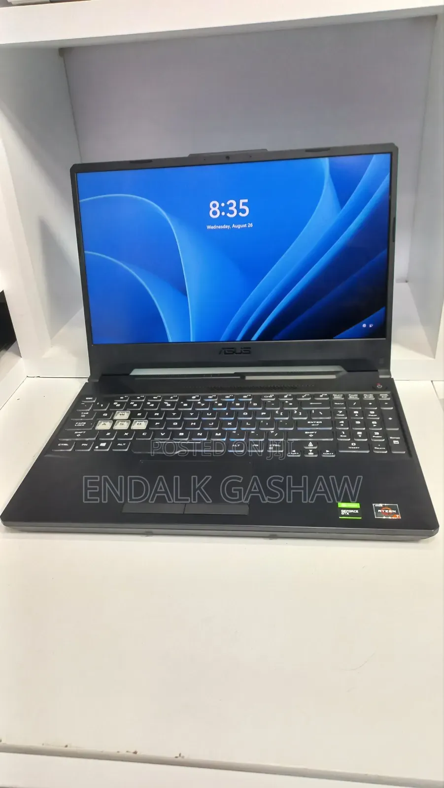New Laptop Asus TUF Gaming A15 16GB AMD Ryzen 7 SSD 512GB