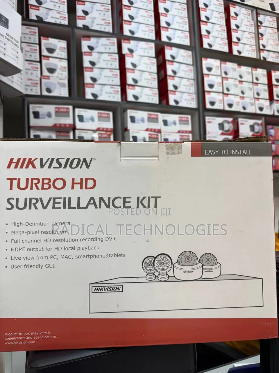 HIKVISION የተሟላ የ CCTV ካሜራ ሲስተም (Surveillance Kit)