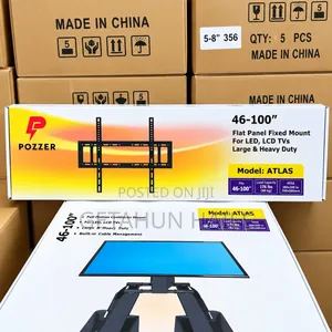 Pozzer Atlas Fixed TV Wall Mount 46 Inch - 100 Inch ( TV መስቀያ )