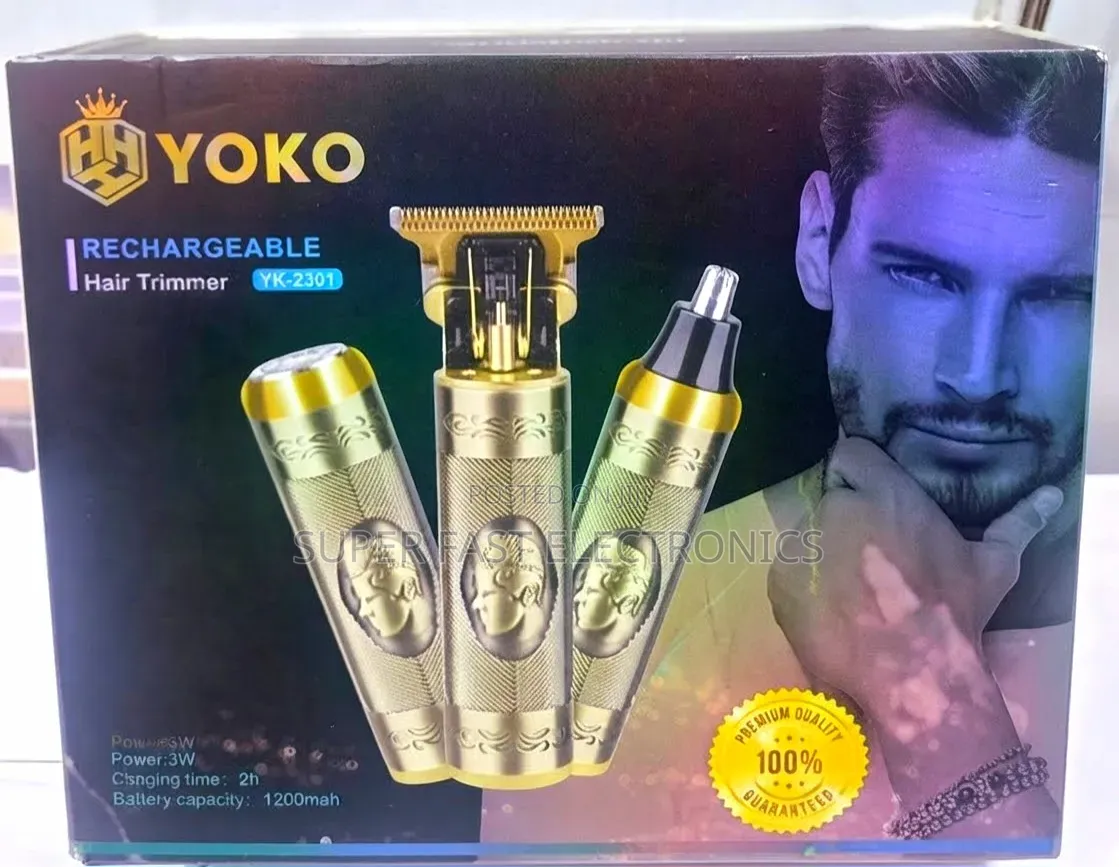 YOKO Rechargeable Hair Trimmer – Professional Cordless Hair Clipper