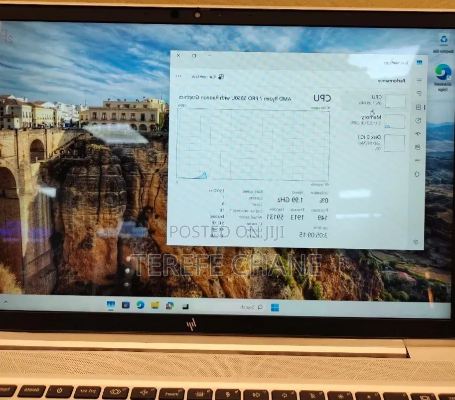 New Laptop HP EliteBook 845 G8 16GB AMD Ryzen 7 SSD 512GB