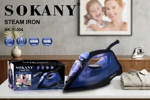 SOKANY Steam Iron – 1600W Powerful Steam Iron With Ceramic Soleplate