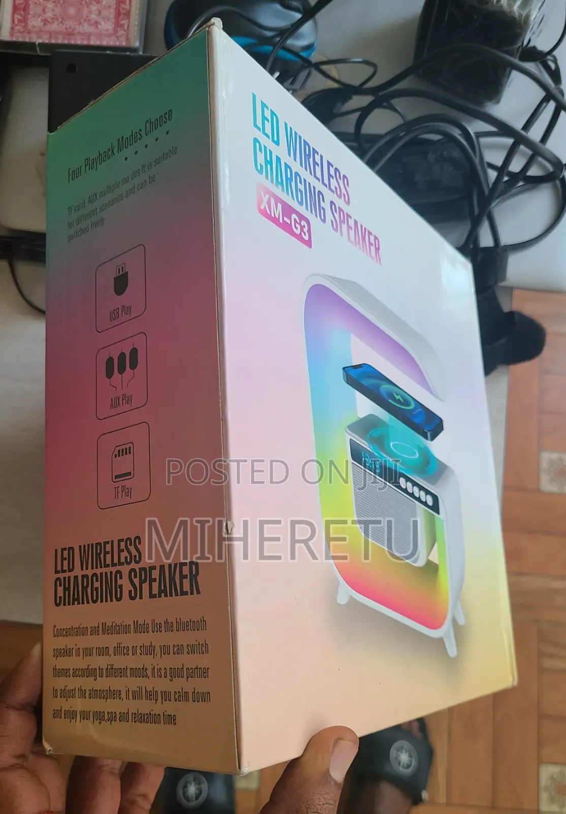 Led Wireless Charging Speaker