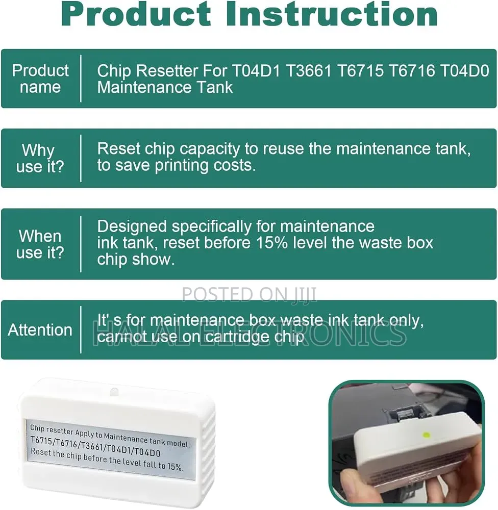 Epson L11050 - T04D1 Maintenance Box Chip Resetter for ET-15000