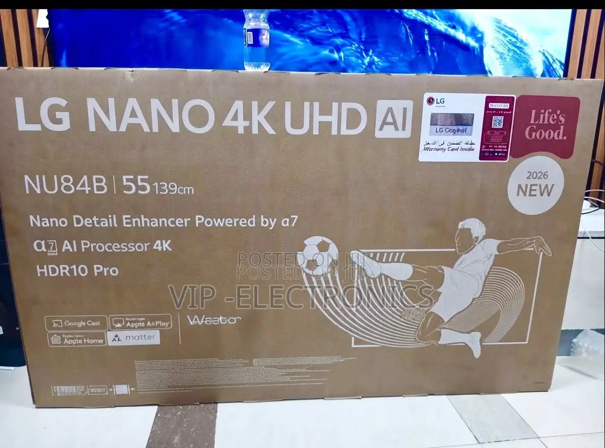 LG 55 Inch TV NU84B Nano UHD Smart 2026 New Model original LG TV