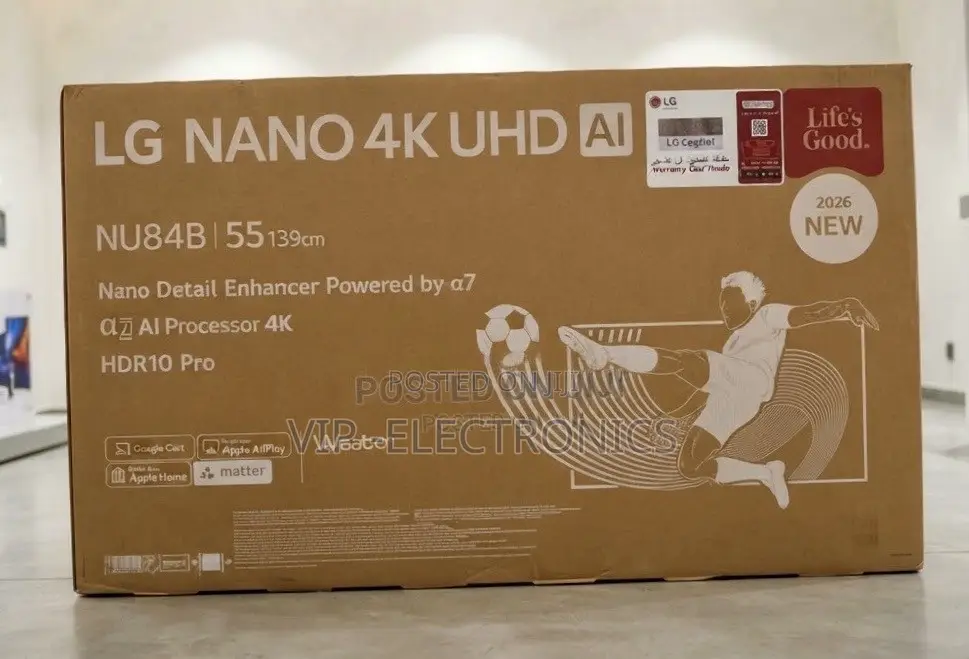 LG 55 Inch TV NU84B Nano UHD Smart 2026 New Model original LG TV