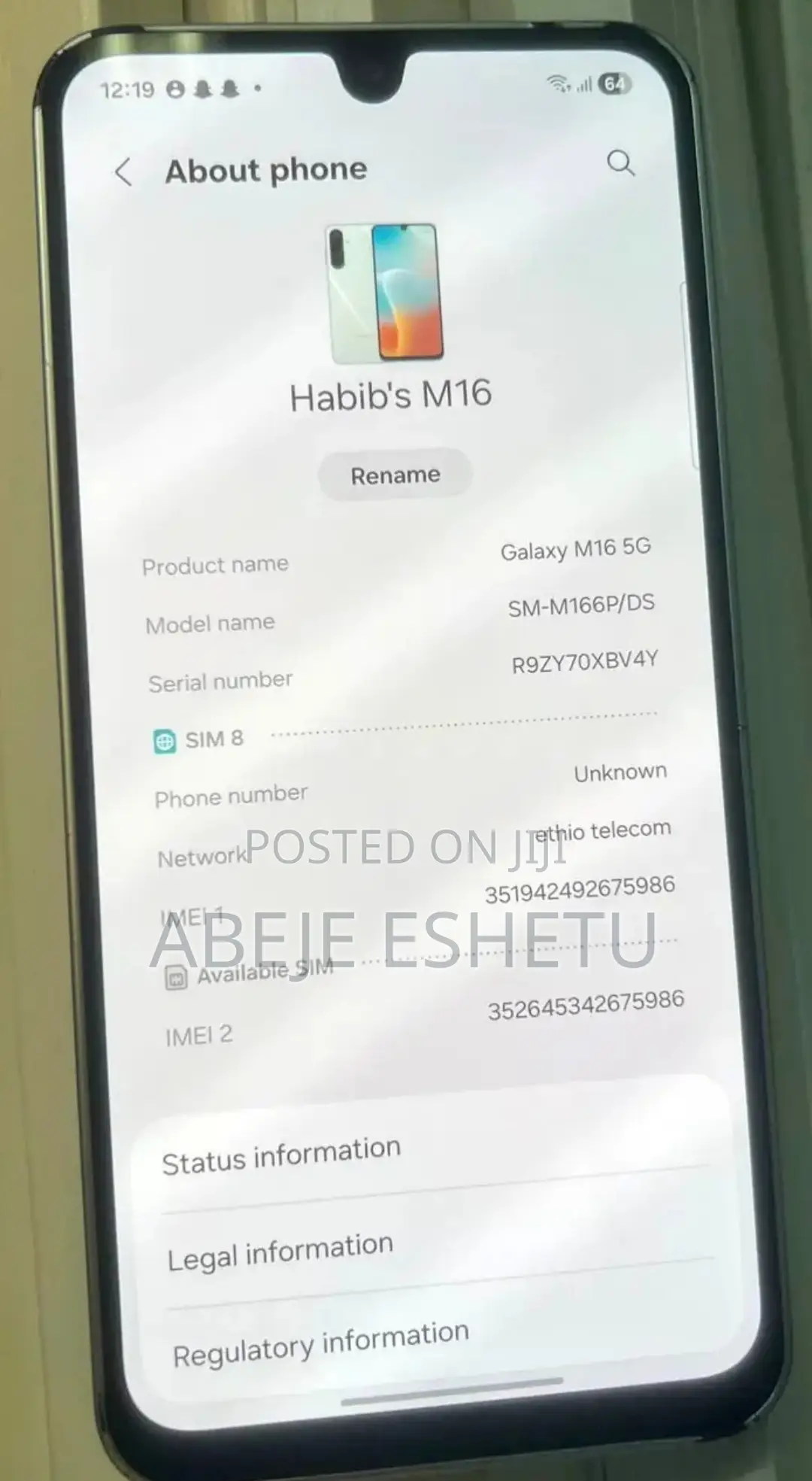 Samsung Galaxy M16 128 GB White