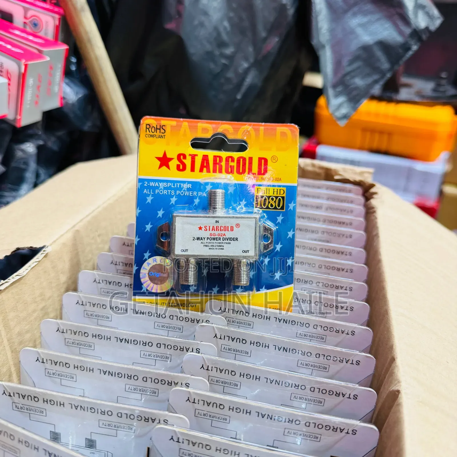 STARGOLD Original 2 Way Satellite and TV Splitter