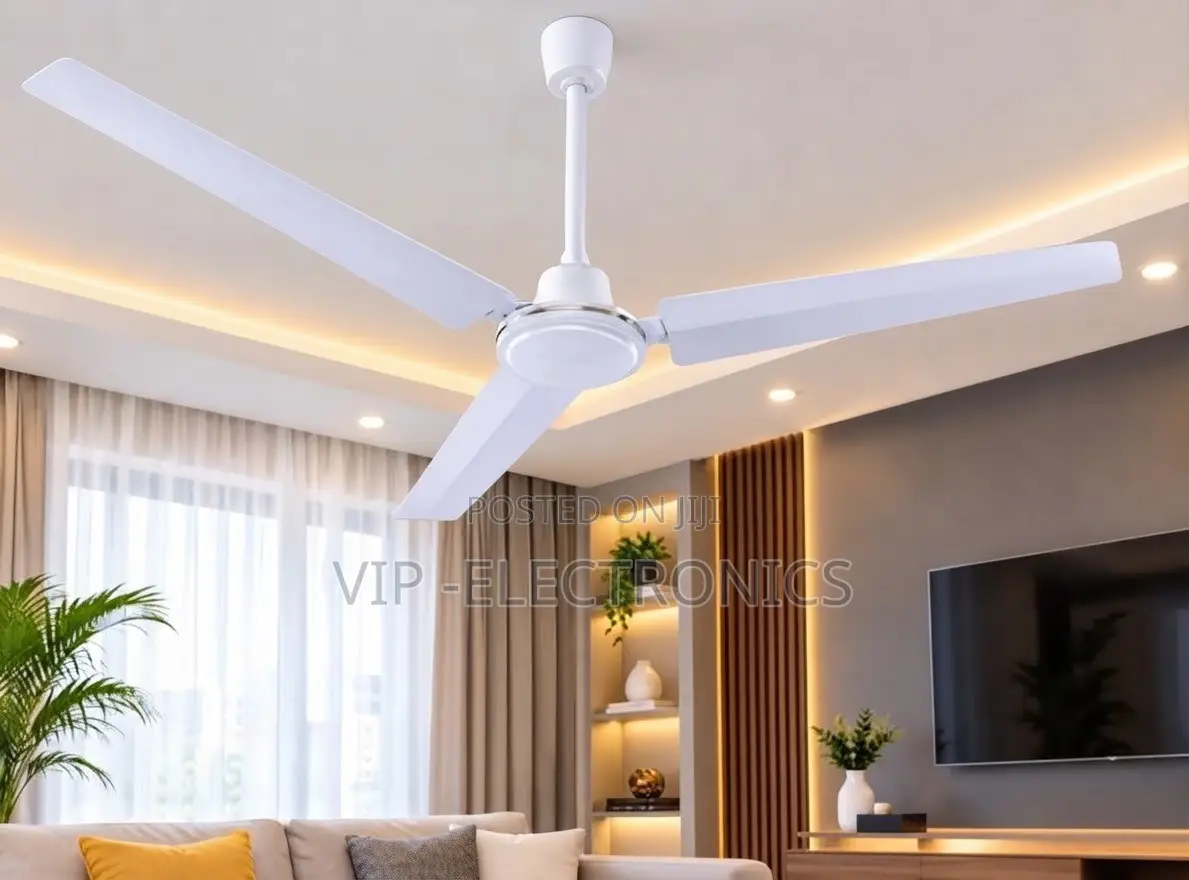 56” 3-Blade Ceiling Fan With LED Light –Elegant Home Living Room Fan