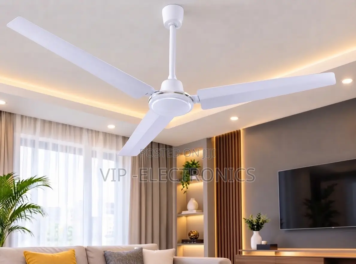 56” 3-Blade Ceiling Fan With LED Light –Elegant Home Living Room Fan